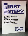 Get started fast in network marketing with First Steps by Randy Gage