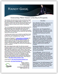 Randy Gage One Pager