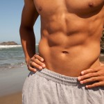 Abs on the beach