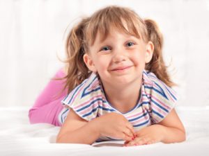 Adorable little toddler girl portrait